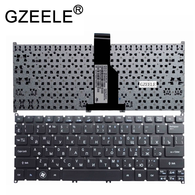 

GZEELE RU russian Laptop Keyboard for ACER Aspire S3 S3-391 S3-951 S3-371 S5-391 One 725 756 Travelmate B1 B113 B113-E B113-M