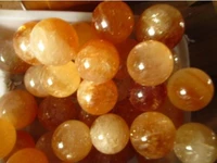 wholesale price 22lb natural citrine calcite quartz crystal sphere ball healing