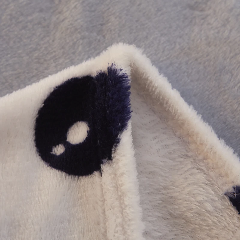 Милый серый мультфильм Пингвин домашний текстиль мягкий плюшевый флис одеяло