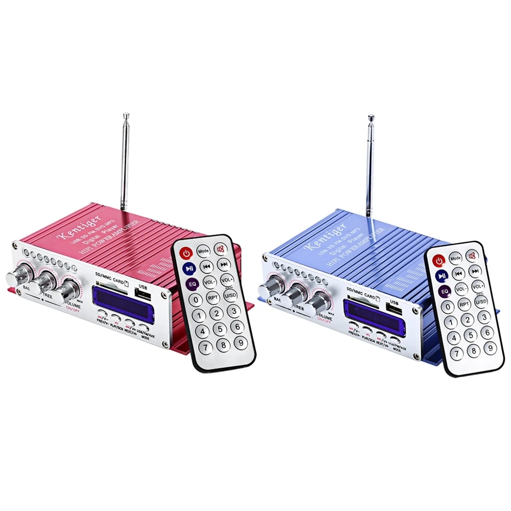 Hy 502 USB FM аудио стерео Усилители домашние Радио MP3 Динамик LED Hi Fi 2 канальный