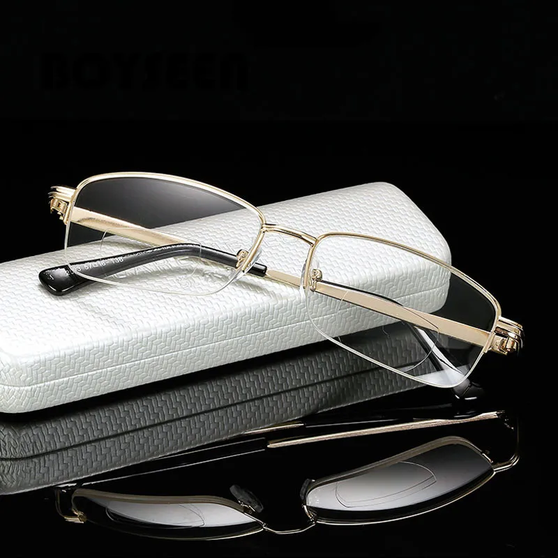 

Men's Full Rim Reading Glasses For Sight Metal Optical Myopia Presbyopic Eyeglasses Diopters 1.0 1.5 2.0 2.5 3.0 3.5 4.0 2003