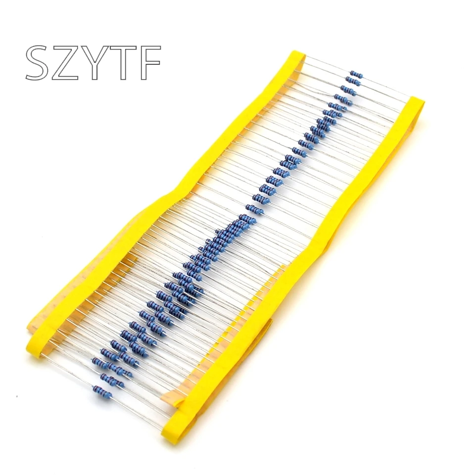 

300pcs 1/4W (0.25W) 1% 10 ohm-1M metal film resistor package 30 kinds*10=300pcs
