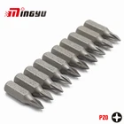 Набор отверток Pozidriv PZ0, 10 шт., 14 дюйма, 25 мм, инструменты для ремонта, Набор отверток, сверло с шестигранным хвостовиком для электроинструментов, бытовые ручные инструменты