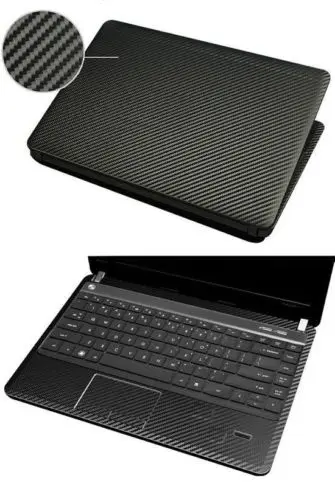Black Carbon fiber KH ноутбука Наклейка на корпус из углеродного волокна Кожаный чехол протектор для Dell Inspiron G3-3579 G3 3579 15,6" - Цвет: Black Carbon fiber