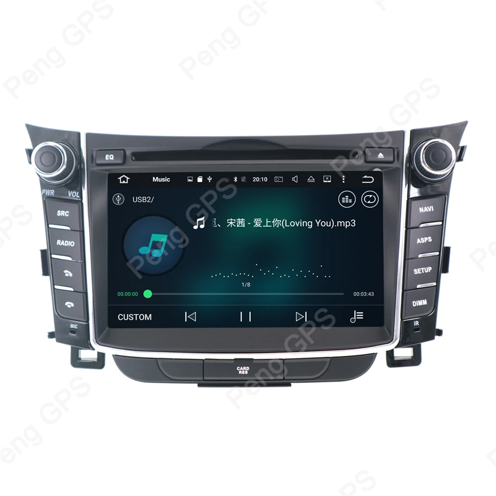 Ips экран 2 Din Android 8 Автомагнитола для HYUNDAI i30 Elantra GT 2012 2013 gps навигация CD DVD плеер блок