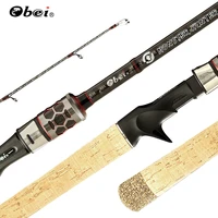 obei monster hunter spinning casting fishing rod catfish snakehead super hard 2 38m lure weight 20 80g 3 section travel rod
