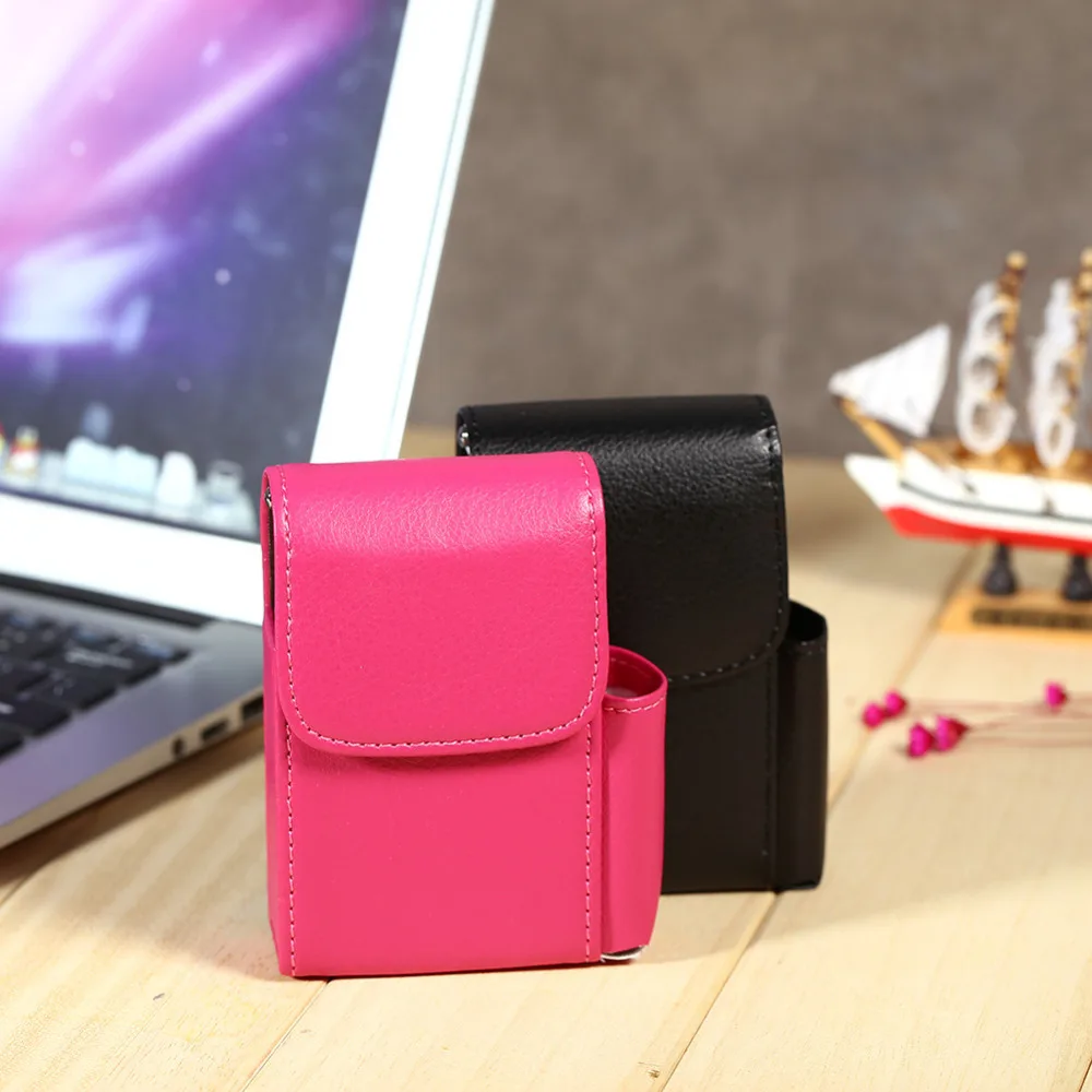 Чехол для сигарет из мягкой искусственной кожи чехол табака держатель зажигалки