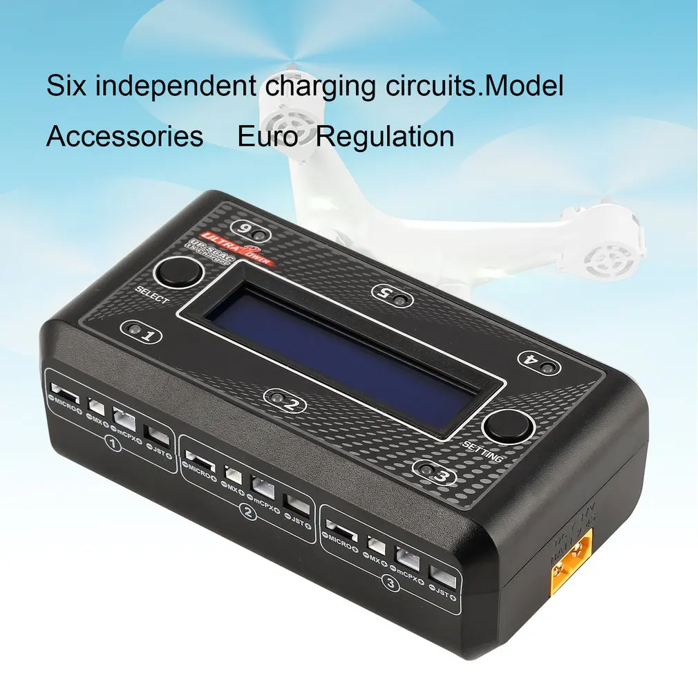 Ультра Мощность UP-S6 3 7 В LiPo/LiHV Батарея Зарядное устройство MICRO MX JST mCPX зарядка через