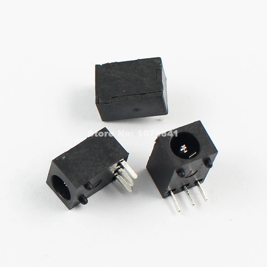Разъем питания постоянного тока 50 шт. гнездовой разъем DIP 3 штырька тип DC003 1 0|female dc