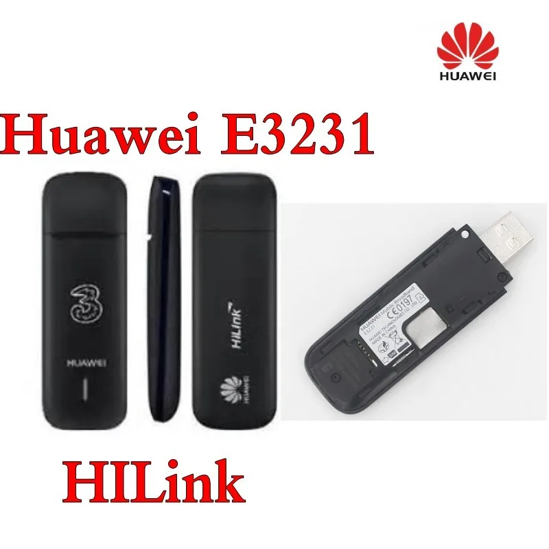 Оригинальный разблокированный Huawei E3231 HSPA 3G 21 Мбит/с HiLink USB Модем WCDMA 2100 МГц Лот 50