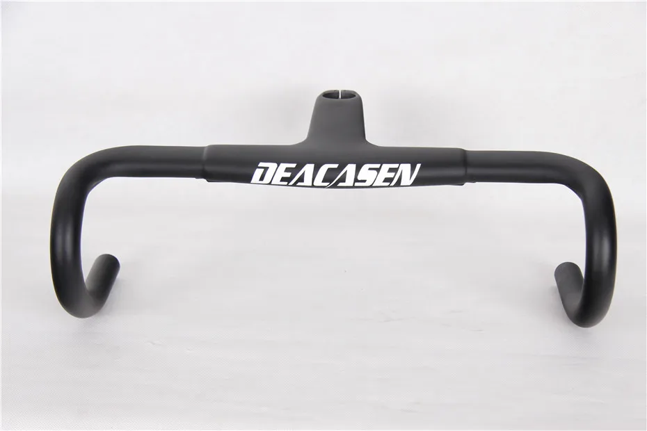 NEW DEACASEN Carbon Road Bicycle Handlebar Matte/Glossy Full Bike 28.6/31.8mm*390/400/410/420/430mm | Спорт и развлечения