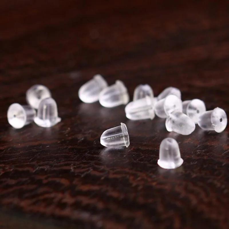 5000 шт. заглушки для сережек гвоздиков 4 мм|rubber earring backs stoppers|rubber backsearring back stopper |