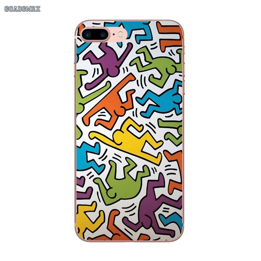 Soft Shell Covers Keith Haring Silicone For Xiaomi Redmi 3 3S 4 16G 32G 4A 4X Note 5 5A Pro Mi 4I 4C 5S 5X 6 6X Max 2 | Мобильные