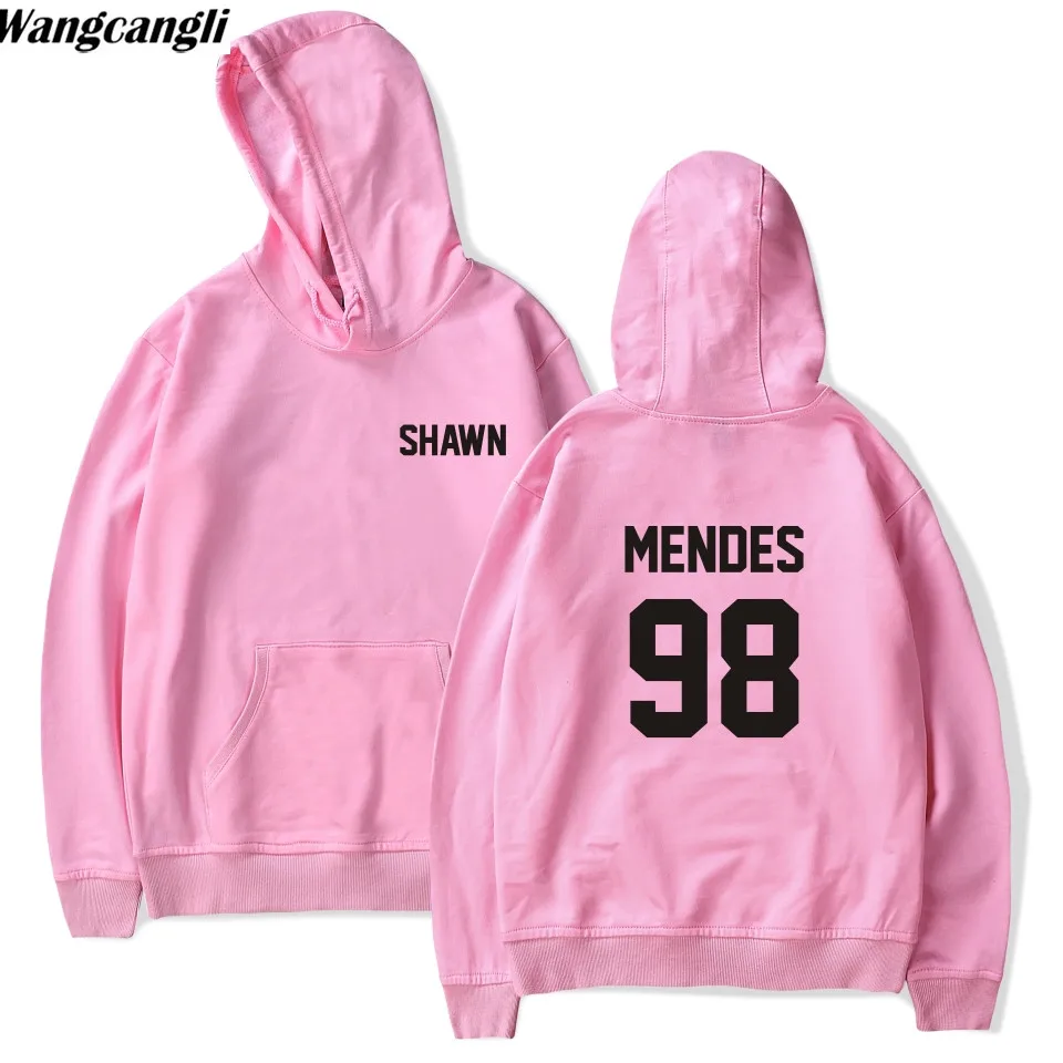Толстовка в стиле Харадзюку С Капюшоном толстовка с надписью Shawn Mendes 98 куртка