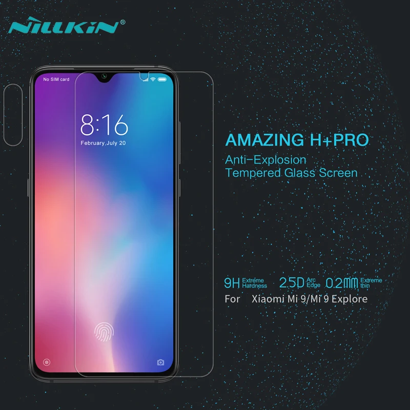 Для Xiaomi Mi9 закаленное стекло NILLKIN H + Pro Защита от взрыва 0 2 мм супертонкая Защитная