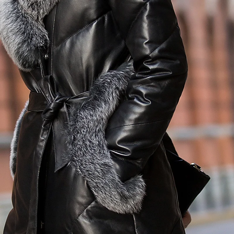 2020 модная теплая зимняя куртка женские Куртки из натуральной овечьей кожи