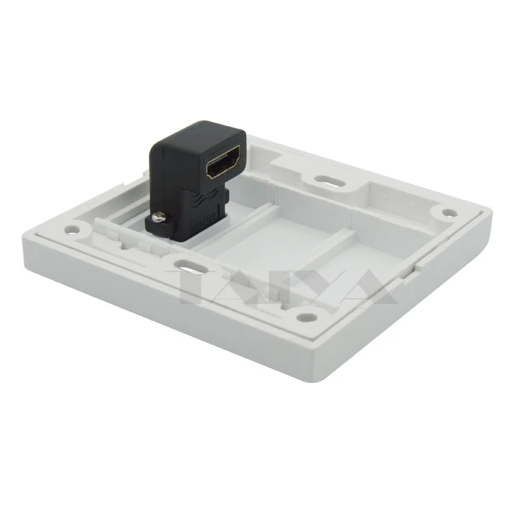 Настенная пластина HDMI с углом бокового разъема гнездо поддержка 3D и 4K|hdmi wall plate|wall