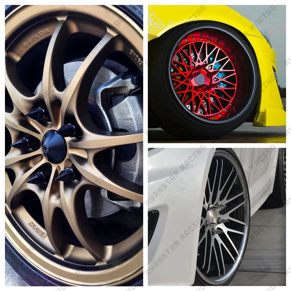 20 шт. колеса орехи Высокое качество алюминия расширенный тюнер гайки с Спайк для