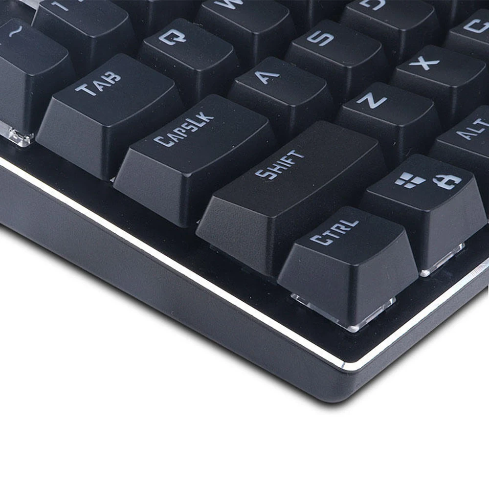 Механическая Проводная клавиатура 81 ключ USB титановая пластина RGB подсветка игра