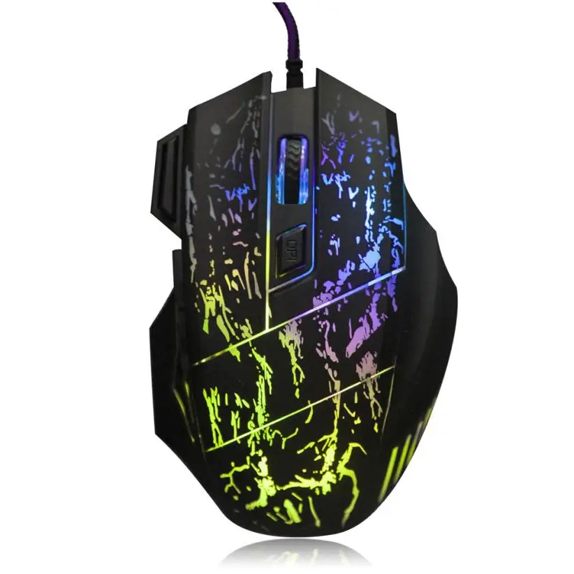 EC2 HIPERDEAL модная игровая мышь 5500 точек/дюйм цветная светодиодная оптическая USB