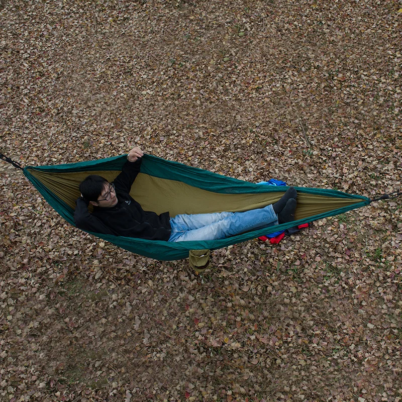 Acehmks Double Hammock Ultralight Parachute Chair With Tree Ropes For Outdoor Camp Hiking Travel Anti-UV 300CM*200CM | Мебель