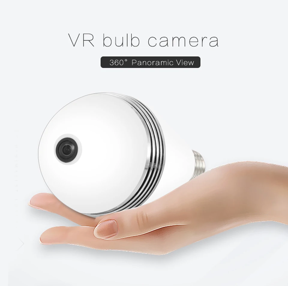 ZILNK Горячая мини лампа светильник WiFi камера рыбий глаз 1080P HD Беспроводная ip-камера 360 градусов Панорама объектив Поддержка 128 ГБ TF Карта