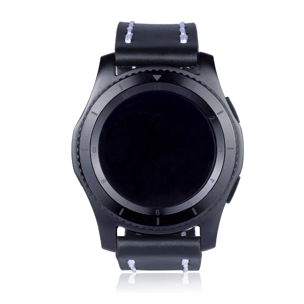 Laforuta gear S3 Frontier ремешок для samsung Galaxy Watch 46 мм S 3 Slassic 22 мм кожаный браслет на запястье Ретро винтажный ремень