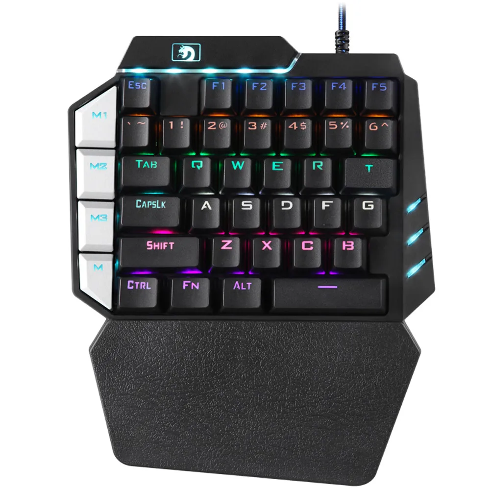Механическая игровая мини клавиатура с 38 клавишами проводная USB для PUBG Gamer