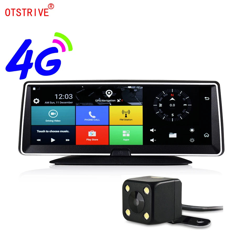 Otstrive 8 дюймов 4G sim карты Интернет GPS Android 5 1 WiFi Bluetooth телефон приборной панели Full HD