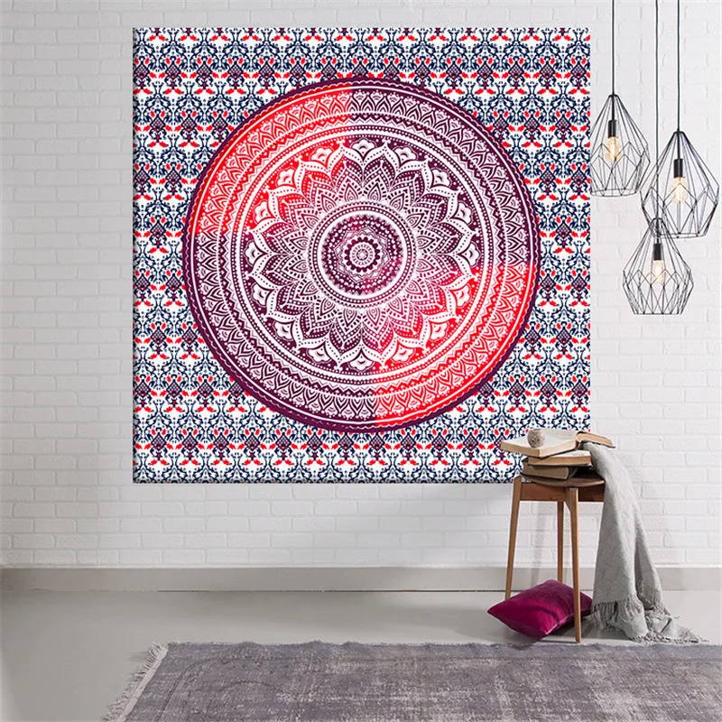 Модный Настенный декор Мандала настенная ткань Бохо коврики для йоги покрывало