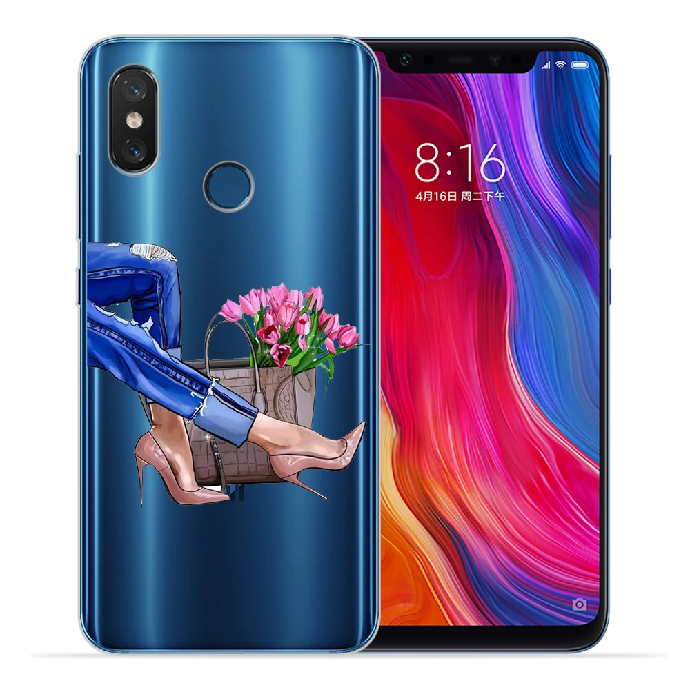 Мягкая силиконовая модная одежда для девочек женские чехол для Xiaomi Redmi 4X 4A 5A 5 Plus Note 7 4X 5A 5 6 iPad Pro 6 6A 6Pro Xiaomi 5X6X8 A2 Lite - Цвет: 14
