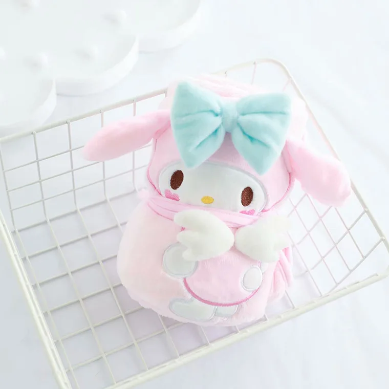Cartoon Melody Cinnamoroll одеяло мягкая подушка плюшевое теплое для рук подарок на день