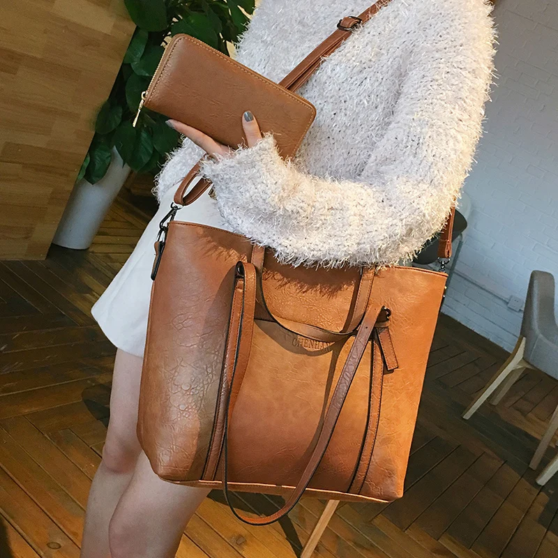 2018 большие вместительные женские сумки через плечо сумки-мессенджеры с