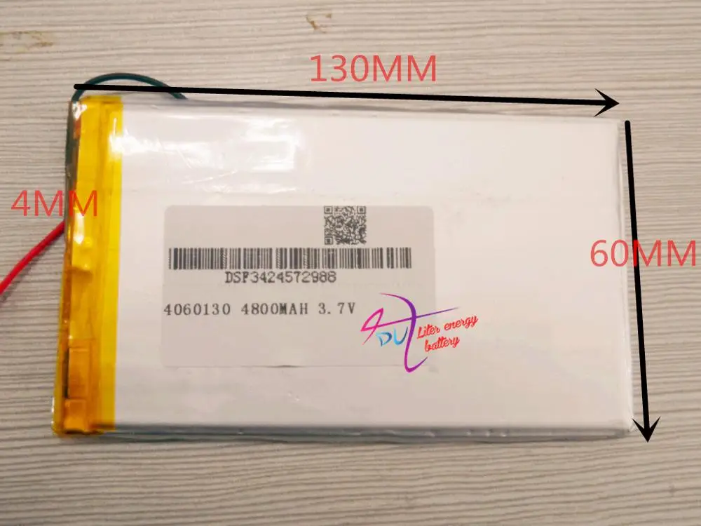 Лучший бренд аккумулятора 1 шт. 3 7 В планшетный аккумулятор 4060130 4800 мАч мобильный |