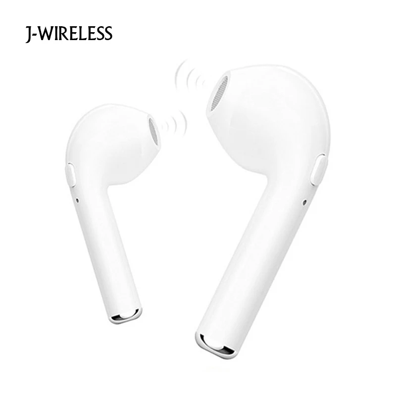 J Беспроводной i7 TWS наушники Bluetooth стерео гарнитура для Iphone X 8 плюс 7 6splus xiaomi oppo