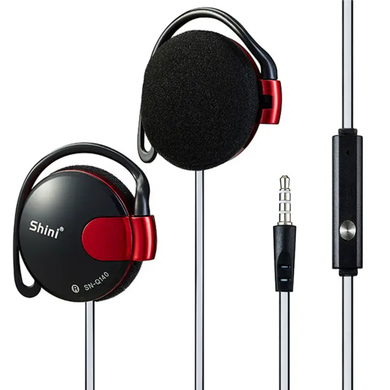 Басовые наушники Q140 спортивные стереонаушники Hi-Fi с крючком гарнитура