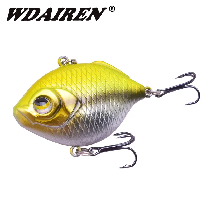 1Pcs VIB Vibration Fishing Lure 4.5cm 8.5g Sinking Crankbait Underwater Winter Ice Fishing Artificial Hard Bait Lure Pike Trout