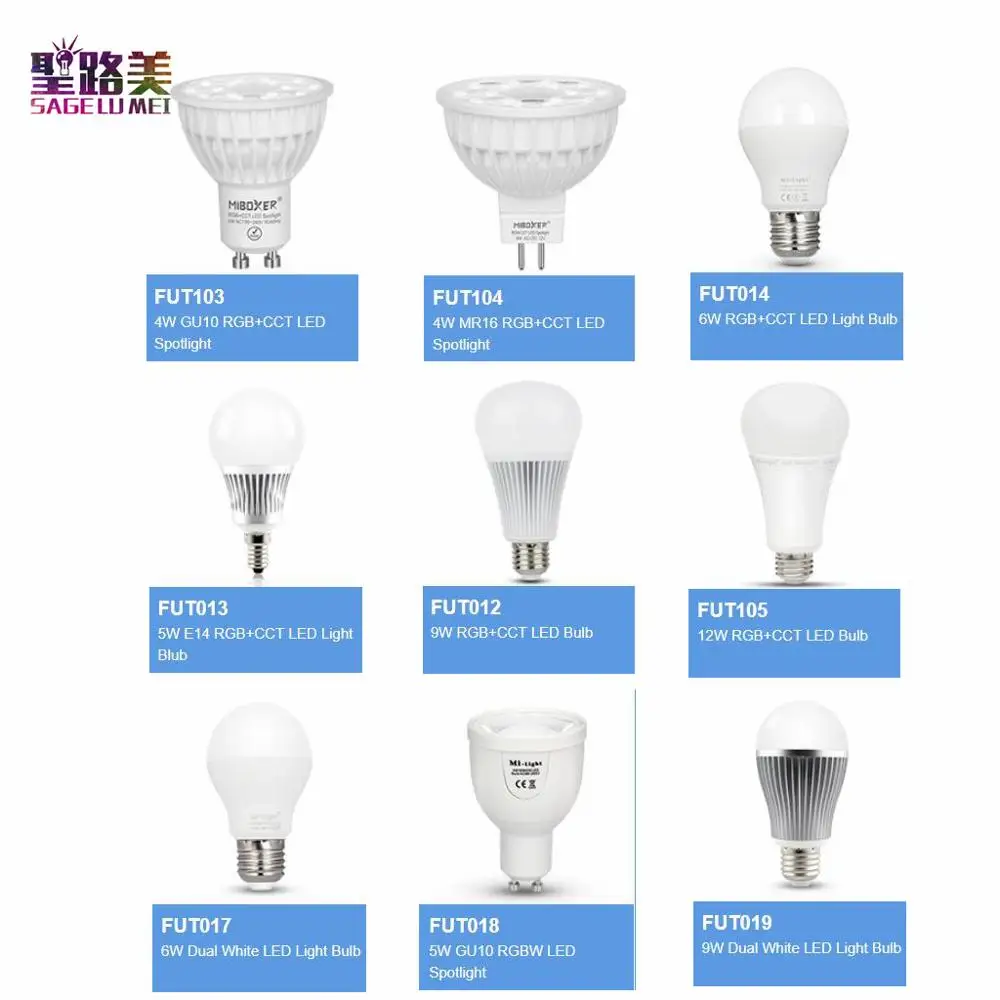 E27 E14 GU10 MR16 FUT103 104 105 011 012 013 014 017 018 019 4W 5W 6W 9W 12W RGB+CCT RGBW LED Light Bulb Dual White Spotlight
E27 E14 GU10 MR16 FUT103 104 105 011 012 013 014 017 018 019 4W 5W 6W 9W 12W RGB+CCT RGBW LED Light Bulb Dual White Spotlight
