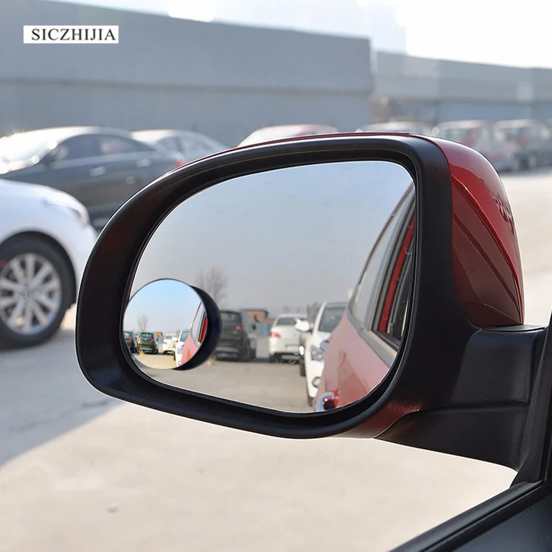 1 пара круглых автомобильных слепых зон на 360 градусов маленькое круглое зеркало