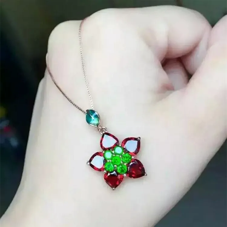 KJJEAXCMY boutique jewels 925 Чистое серебро натуральный прозрачный Кристальный кулон с
