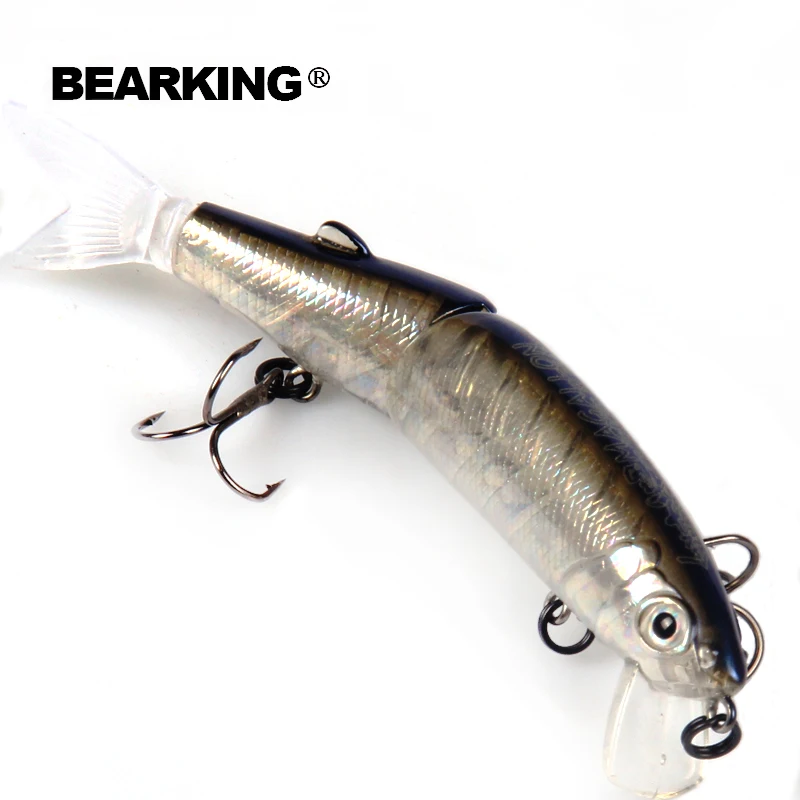 Bearking 1 шт. гольян рыболовная приманка лазерная жесткая искусственная с 3d глазами