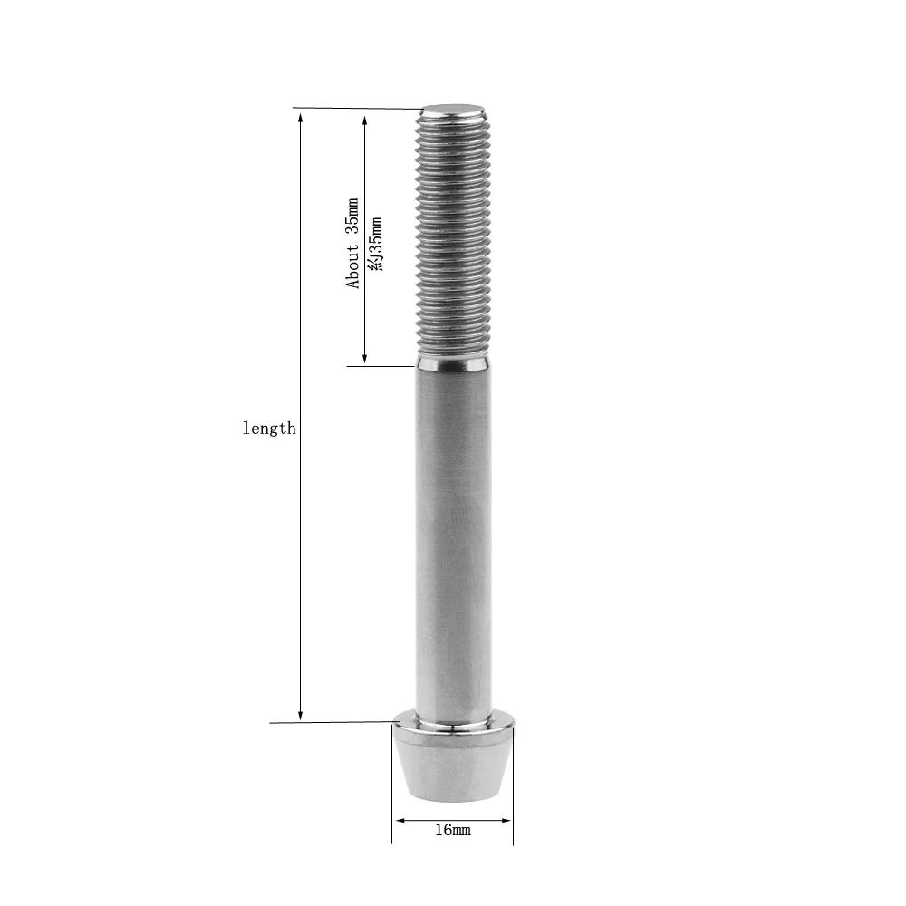 Wanyifa титановый болт DIN912 стандарт M10x 55 60 70 80 85 100 мм коническая головка винт для Suzuki