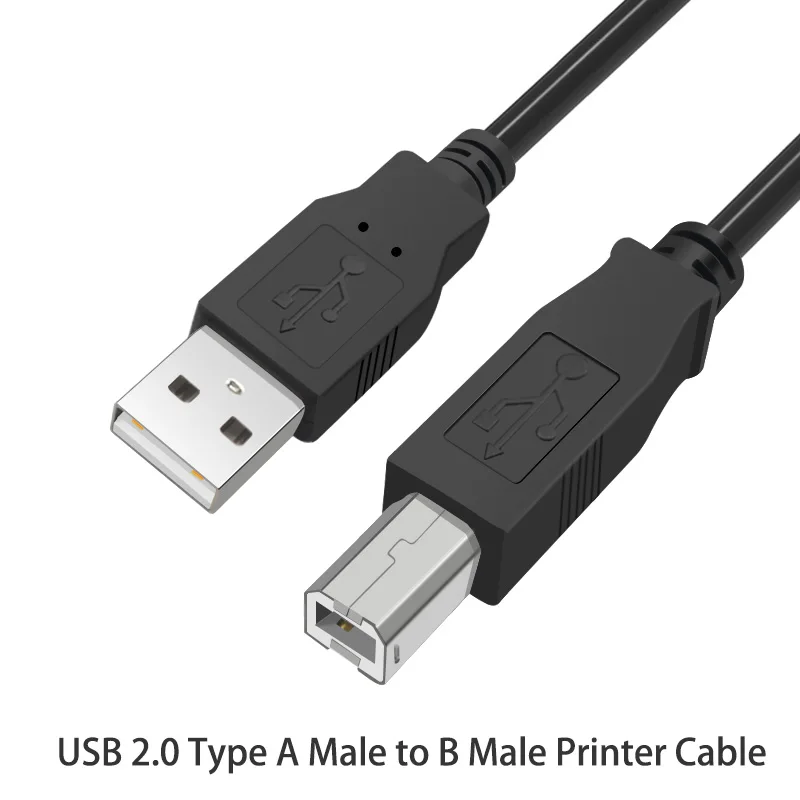 Кабель для принтера WMZ USB 2 0 Тип A папа в B Мужской кабель 1 5 м лазерного дублирующая