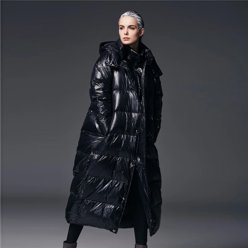 Новинка 2016 европейский длинный брендовый дизайн новая зимняя парка большого