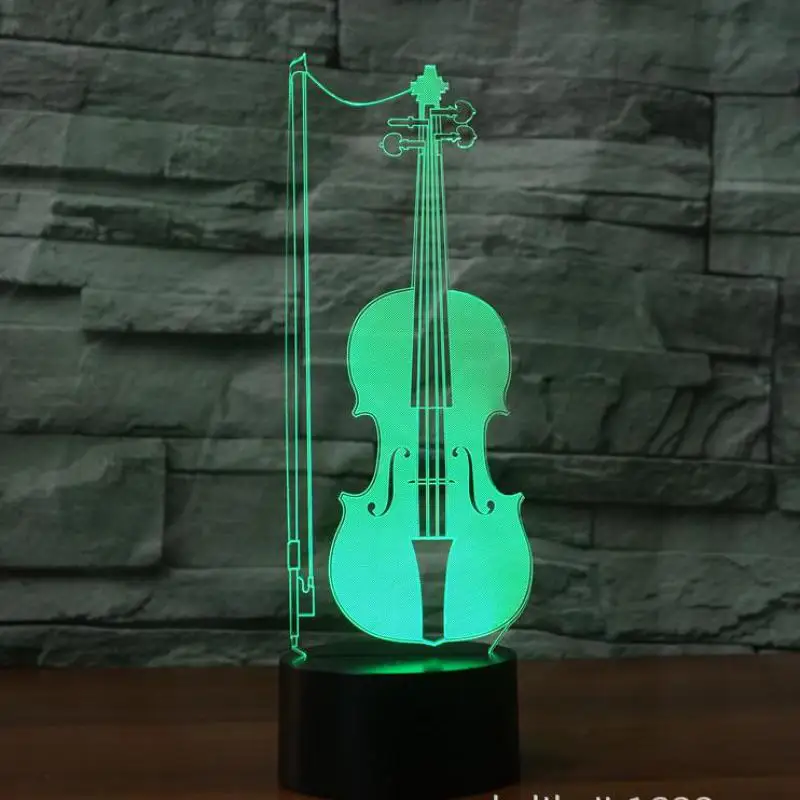 

Cello 3d Lights Remote Control 3d Lamp Acrylic Christmas Gift Usb Led Night Light 7 Color Change Children Room Light