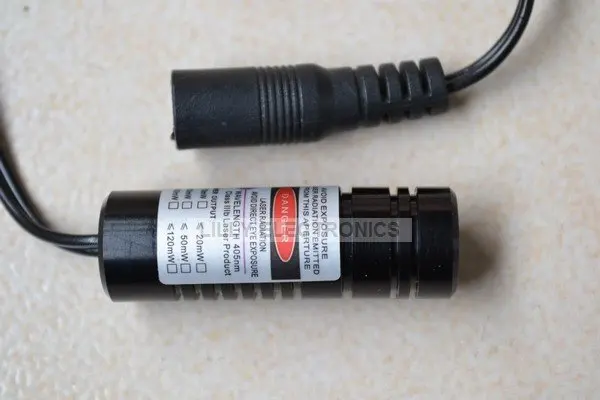 Фокусируемый Регулируемый фиолетовый/синий лазерный точечный модуль 100 мВт 405нм