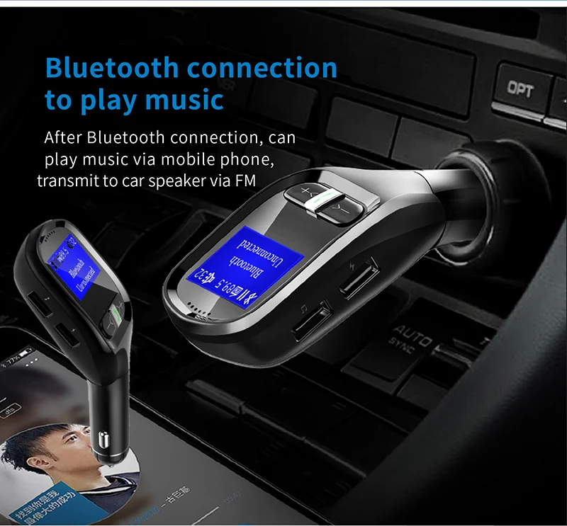 Автомобильный MP3 плеер AUX out Handsfree автомобильный комплект fm передатчик Bluetooth FM