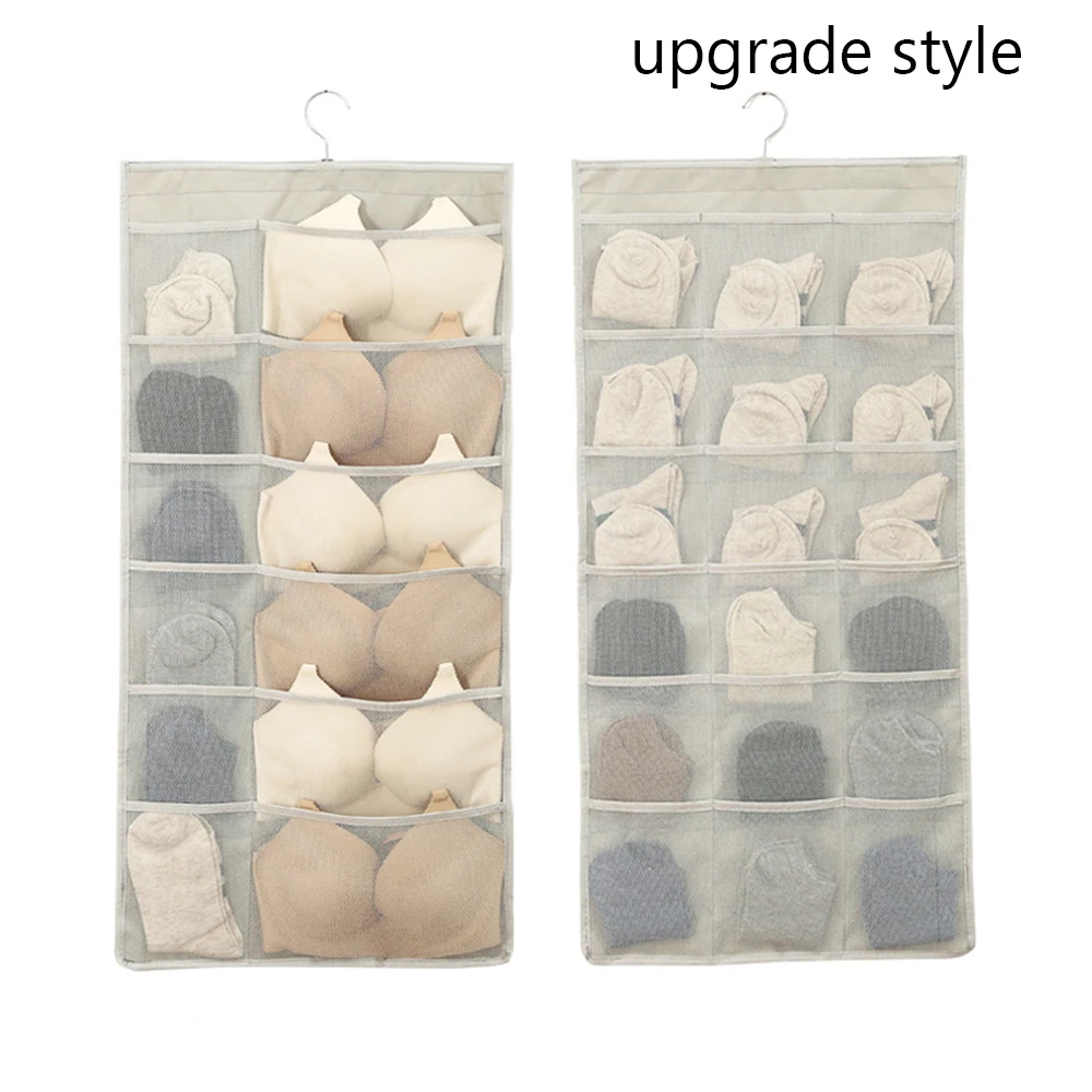 beige 40x80cm LASPERAL многофункциональная высококачественная ткань Оксфорд нижнее белье бюстгальтер висячая двухсторонняя Ткань сумка для хранения Сортировка Вешалка Органайзер - Цвет: beige 40x80cm