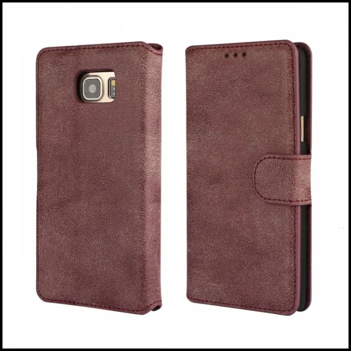 Для Samsung Galaxy Note 5 Матовый Кожаный Бумажник Stand Case Cover Мобильный Телефон Сумка |