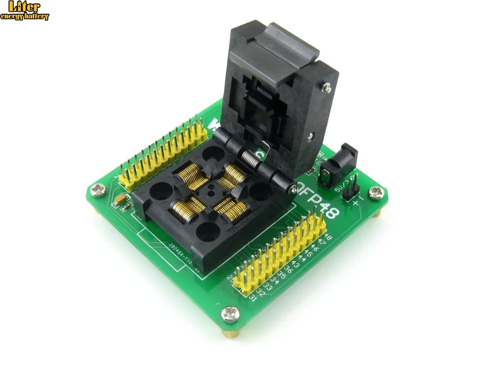 Программатор QFP48 LQFP48 STM8 STM8S IC тестовая розетка программатор Адаптер 0 5